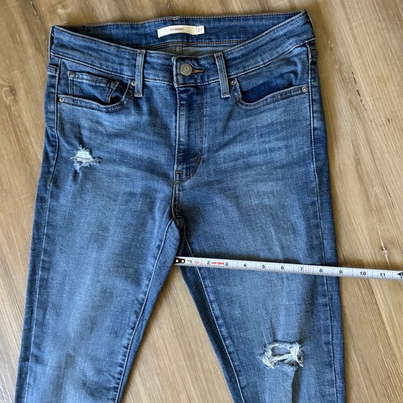 Levi’s 711 Mid Rise Skinny Jeans Size 27 - Picture 9 of 10